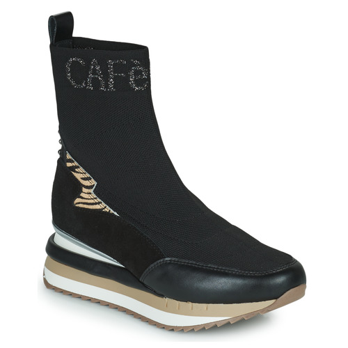 Cipők Női Magas szárú edzőcipők Café Noir C1DN9550-N001 Fekete 