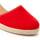 Cipők Női Gyékény talpú cipők Leindia 74617 Piros