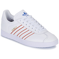 Cipők Rövid szárú edzőcipők adidas Originals GAZELLE Fehér / Piros