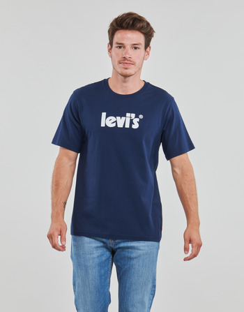 Ruhák Férfi Rövid ujjú pólók Levi's SS RELAXED FIT TEE Poster / Logo / Ruha / Blues