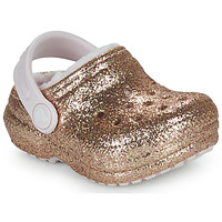 Cipők Lány Klumpák Crocs Classic Lined Glitter Clog T Arany