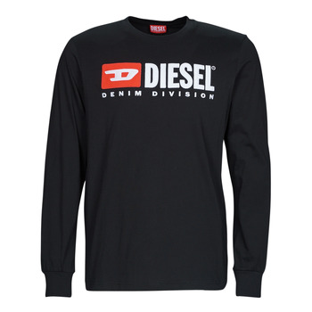 Ruhák Férfi Hosszú ujjú pólók Diesel T-JUST-LS-DIV Fekete 