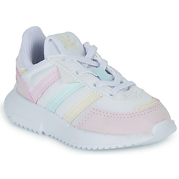 Cipők Lány Rövid szárú edzőcipők adidas Originals RETROPY F2 EL I Fehér / Pasztell