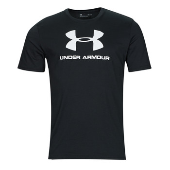 Ruhák Férfi Rövid ujjú pólók Under Armour UA Sportstyle Logo SS Fekete / Fehér