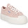 Cipők Női Divat edzőcipők Superga A50 STRIPE PLATFORM Rózsaszín