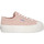 Cipők Női Divat edzőcipők Superga A50 STRIPE PLATFORM Rózsaszín