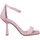 Cipők Női Szandálok / Saruk Elvio Zanon 3601 Cuir Femme Glicine Lila