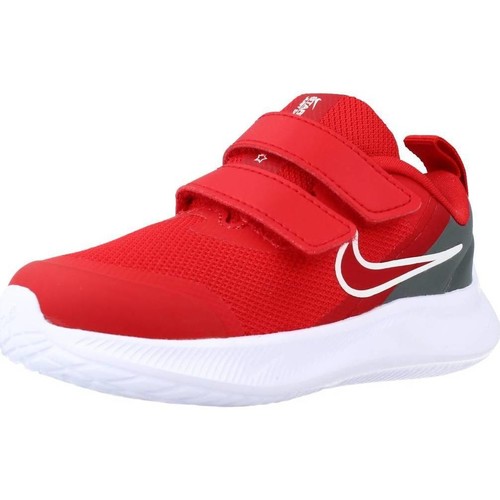 Cipők Fiú Rövid szárú edzőcipők Nike STAR RUNNER 3 Piros