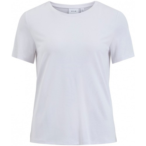 Ruhák Női Pulóverek Vila Modala O Neck T-Shirt - Optical Snow Fehér