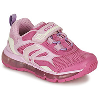 Cipők Lány Rövid szárú edzőcipők Geox J ANDROID G. D - MESH+ECOP.BOT Rózsaszín