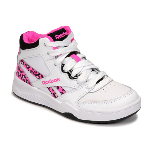 Cipők Lány Magas szárú edzőcipők Reebok Classic BB4500 COURT Fehér / Rózsaszín / Leopárd