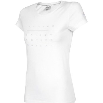 Ruhák Női Rövid ujjú pólók 4F TSD013 Fehér