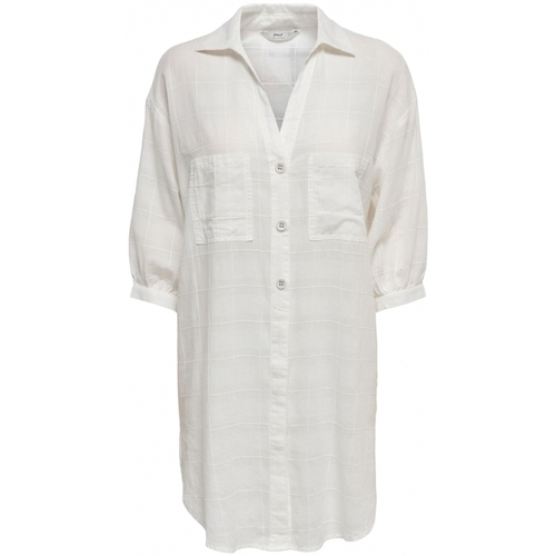Ruhák Női Blúzok Only Shirt Naja S/S - Bright White Fehér