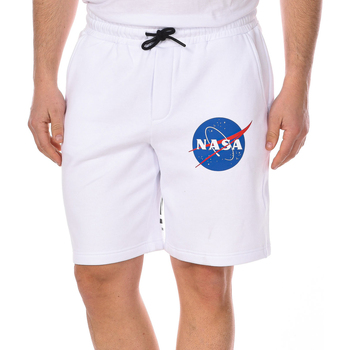 Ruhák Férfi Futónadrágok / Melegítők Nasa NASA21SP-WHITE Fehér
