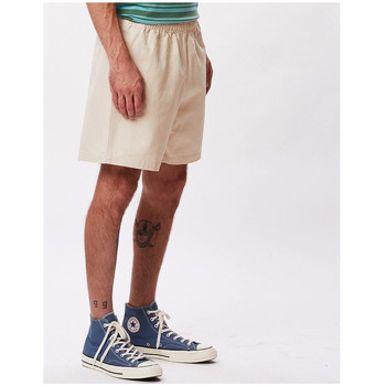 Obey Easy relaxed twill short Bézs