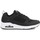 Cipők Férfi Rövid szárú edzőcipők Skechers Uno Sol Black/White 232248-BKW Fekete 