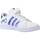 Cipők Fiú Rövid szárú edzőcipők adidas Originals GRAND COURT MMEL C Fehér