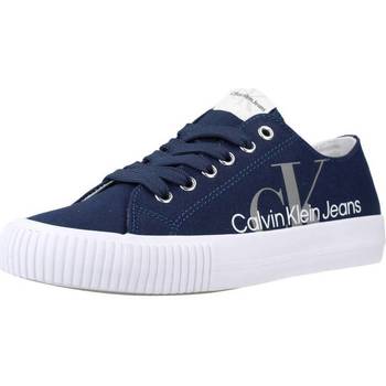 Cipők Fiú Rövid szárú edzőcipők Calvin Klein Jeans SNEAKER BASSA ALLACCIATA Kék