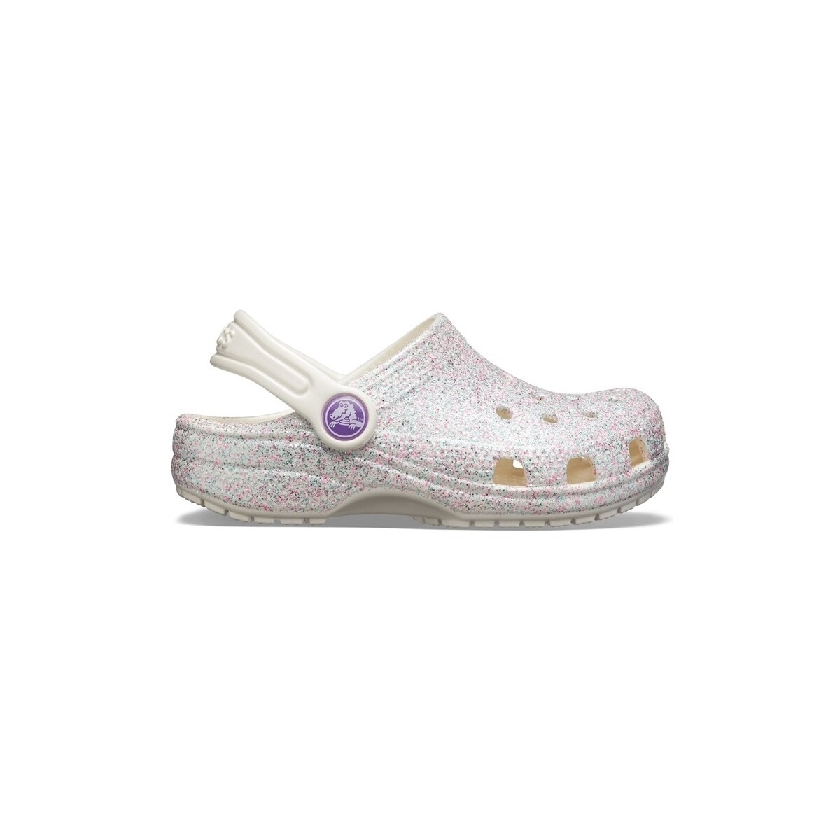 Cipők Gyerek Szandálok / Saruk Crocs Kids Classic Glitter - Oyster Rózsaszín