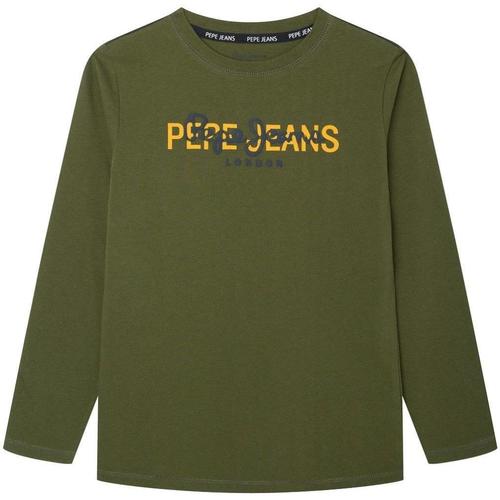 Ruhák Fiú Rövid ujjú pólók Pepe jeans  Zöld