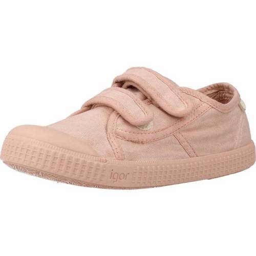 Cipők Lány Rövid szárú edzőcipők IGOR S10296 Rózsaszín