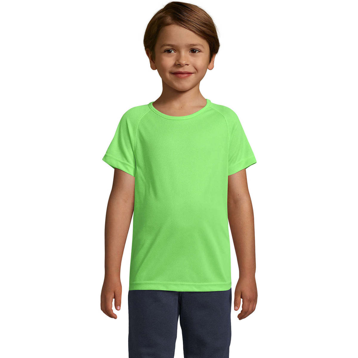 Ruhák Gyerek Rövid ujjú pólók Sols Camiseta niño manga corta Zöld