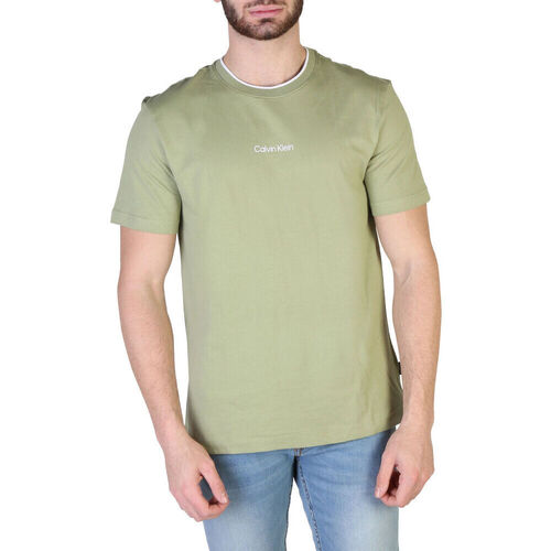 Ruhák Férfi Rövid ujjú pólók Calvin Klein Jeans - k10k107845 Zöld