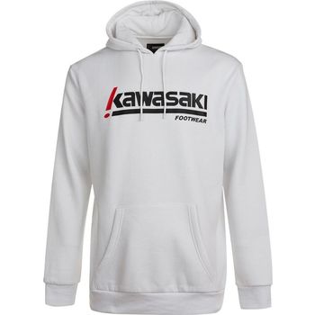 Ruhák Férfi Pulóverek Kawasaki Killa Unisex Hooded Sweatshirt K202153 1001 Black Fehér