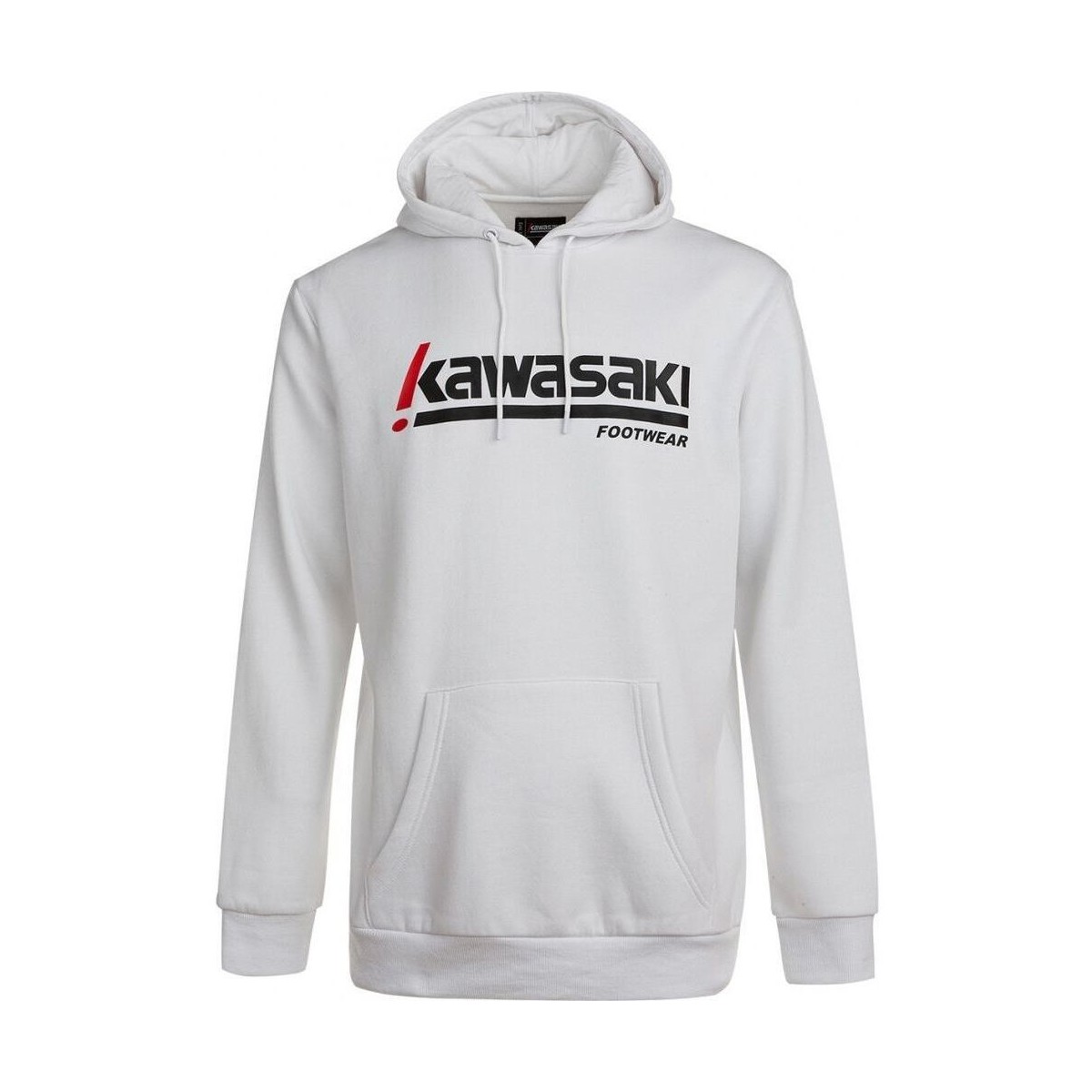 Ruhák Férfi Pulóverek Kawasaki Killa Unisex Hooded Sweatshirt K202153 1002 White Fehér