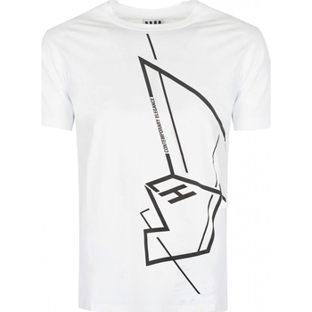 Ruhák Férfi Rövid ujjú pólók Les Hommes LKT219-700P | Round Neck T-Shirt Fehér