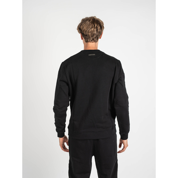 Les Hommes LLH411-758P | Round Neck Sweater Fekete 