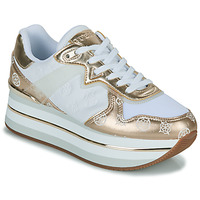 Cipők Női Rövid szárú edzőcipők Guess HARINNA3 Fehér / Arany