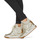 Cipők Női Magas szárú edzőcipők Guess LISA Fehér / Arany