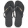 Cipők Női Lábujjközös papucsok Havaianas SLIM LOGO METALLIC Fekete 