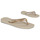 Cipők Női Lábujjközös papucsok Havaianas SLIM SQUARE MAGIC SEQUIN Bézs / Arany