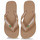 Cipők Női Lábujjközös papucsok Havaianas BRASIL LOGO Bézs