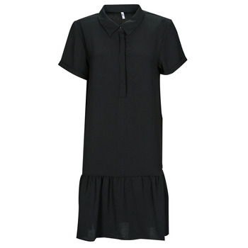 Ruhák Női Rövid ruhák JDY JDYLION S/S PLACKET DRESS Fekete 