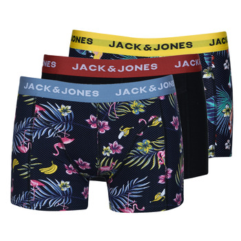 Fehérnemű Férfi Boxerek Jack & Jones JACFLOWER BIRD TRUNKS X3 Sokszínű