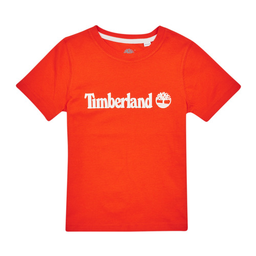 Ruhák Fiú Rövid ujjú pólók Timberland T25T77 Piros