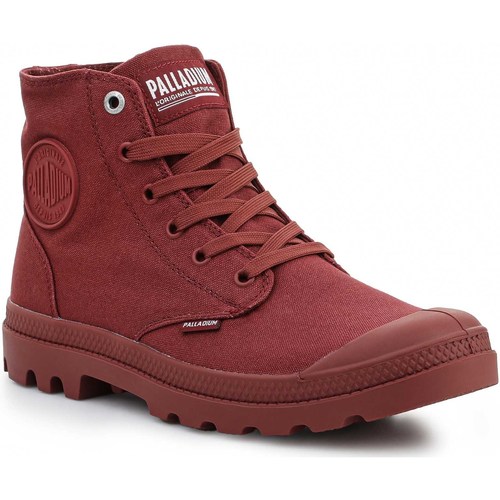 Cipők Férfi Magas szárú edzőcipők Palladium Mono Chrome Wax Red 73089-658-M Piros