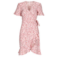 Ruhák Női Rövid ruhák Only ONLOLIVIA S/S WRAP DRESS Rózsaszín