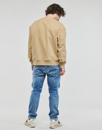 Calvin Klein Jeans SHRUNKEN BADGE CREW NECK Bézs