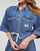 Ruhák Női Rövid ruhák Calvin Klein Jeans UTILITY BELTED SHIRT DRESS Farmer