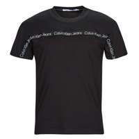 Ruhák Férfi Rövid ujjú pólók Calvin Klein Jeans LOGO TAPE TEE Fekete 