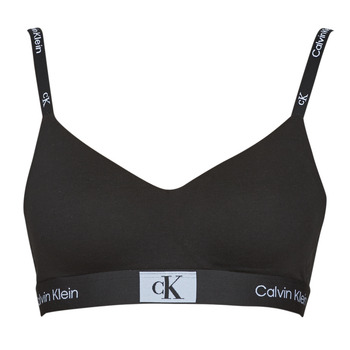 Fehérnemű Női Sport melltartók Calvin Klein Jeans LGHT LINED BRALETTE Fekete 