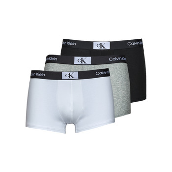 Fehérnemű Férfi Boxerek Calvin Klein Jeans TRUNK 3PK X3 Fekete  / Fehér / Szürke