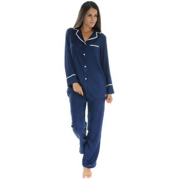 Ruhák Női Pizsamák / Hálóingek Le Pyjama Français ROANNAISE Kék