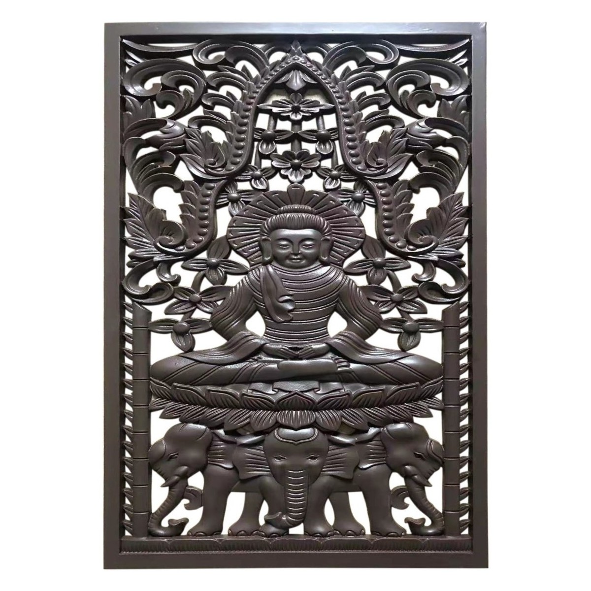 Otthon Szobrok / figurák Signes Grimalt Buddha Fali Dísz Barna