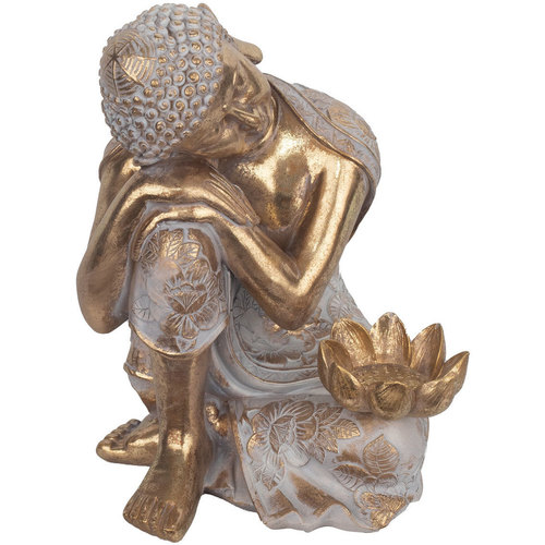 Otthon Szobrok / figurák Signes Grimalt Támogatott Buddha Arany