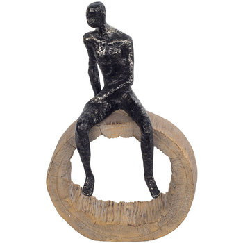 Otthon Szobrok / figurák Signes Grimalt Figure Man Roca -Ban Fekete 